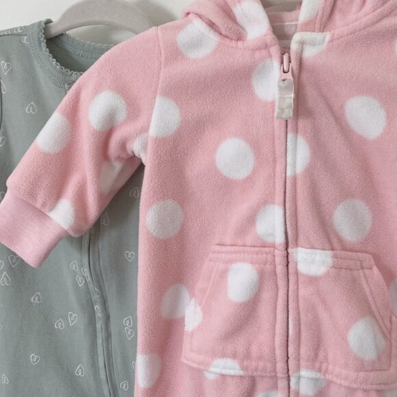 Carter's Baby Girl Sleeper and Jumpsuit Bundle - Newborn - Picture 2 of 14